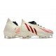 Scarpa adidas Predator Edge.1 FG Bianco Off Rosso Vivido Oro Metallico