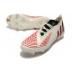 Scarpa adidas Predator Edge.1 FG Bianco Off Rosso Vivido Oro Metallico