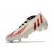 Scarpa adidas Predator Edge.1 FG Bianco Off Rosso Vivido Oro Metallico