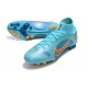 Nike Mercurial Superfly 8 Elite AG Nuovo Blu Cloro Arancione Laser Marina