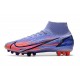 Nike Mercurial Superfly 8 Elite AG Mbappe Thistle Chiaro Argento Metallico