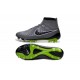2015 SCARPE CALCIO NIKE Magista Obra FG Grigio Nero Verde