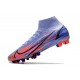 Nike Mercurial Superfly 8 Elite AG Mbappe Thistle Chiaro Argento Metallico