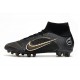 Nike Mercurial Superfly 8 Elite AG Nero Oro Metallico Argento Metallico