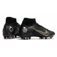 Nike Mercurial Superfly 8 Elite AG Nero Oro Metallico Argento Metallico