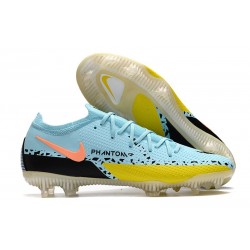 Nike Phantom GT 2 Elite FG Glacier Ice Nero Giallo Strike