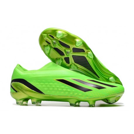 adidas X Speedportal+ FG Scarpa Verde Solare Nero Core Giallo Solare