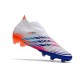 adidas Predator Edge+ FG Uomo Bianco Giallo Solare Blu Power