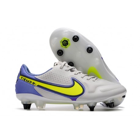 Nike Tiempo Legend IX Elite SG Pro Ac Grigio Nebbia Volt Zaffiro