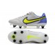 Nike Tiempo Legend IX Elite SG Pro Ac Grigio Nebbia Volt Zaffiro