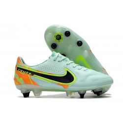 Nike Tiempo Legend IX Elite SG Pro Ac Verde Orzo Blu Nerastro Arancione Total