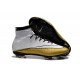 Scarpa da calcio per terreni duri Nike Mercurial Superfly - CR 501 Cleats Bianco Oro Nero