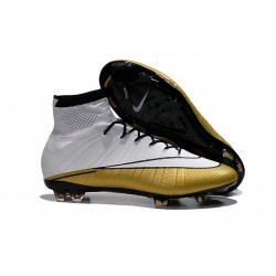 Scarpa da calcio per terreni duri Nike Mercurial Superfly - CR 501 Cleats Bianco Oro Nero