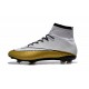 Scarpa da calcio per terreni duri Nike Mercurial Superfly - CR 501 Cleats Bianco Oro Nero