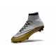 Scarpa da calcio per terreni duri Nike Mercurial Superfly - CR 501 Cleats Bianco Oro Nero