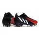 adidas Predator Edge.1 Low FG Nero Bianco Rosso