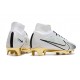 Nike Zoom Mercurial Superfly IX Elite FG Bianco Oro