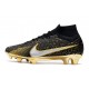 Nike Zoom Mercurial Superfly IX Elite FG Nero Oro Argento