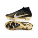 Nike Zoom Mercurial Superfly IX Elite FG Nero Oro Argento