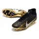 Nike Zoom Mercurial Superfly IX Elite FG Nero Oro Argento