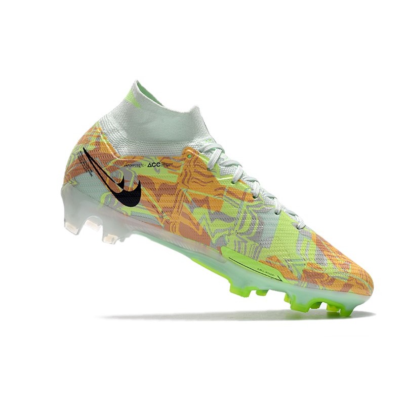Nike Zoom Mercurial Superfly IX Elite FG Verde Orzo Blu Arancione