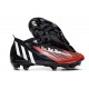 Scarpa adidas Predator Edge.1 FG Nero Bianco Rosso