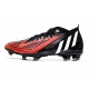 Scarpa adidas Predator Edge.1 FG Nero Bianco Rosso