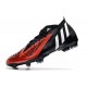 Scarpa adidas Predator Edge.1 FG Nero Bianco Rosso