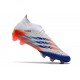 Scarpa adidas Predator Edge.1 FG Bianco Giallo Solare Blu Power