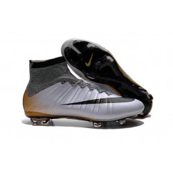 2016 Scarpa da calcio per terreni duri Nike Mercurial Superfly - Uomo CR7 500 Argenteo Nero Oro