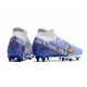 Nike Zoom Mercurial Superfly IXElite SG Bianco Blu Oro