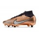 Nike Zoom Mercurial Superfly IXElite SG SE X Mbappe Rame Metallico