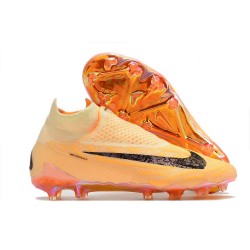 Scarpe Nike Phantom GX Dynamic Fit FG Citron Tint Borgogna Crush