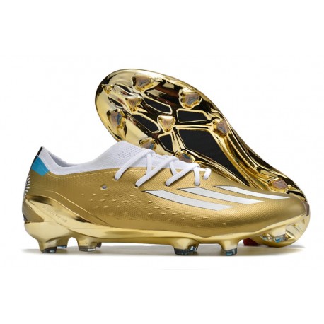 Scarpe Nuovo adidas X Speedportal.1 FG Oro Bianco