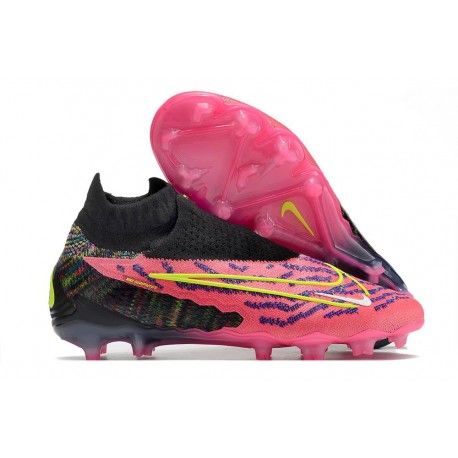 Nike Phantom GX DF FG Link Rosa Nero Giallo