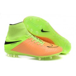 Nuove SCARPE NIKE HyperVenom Phantom II FG Pelle Canvas Nero Volt