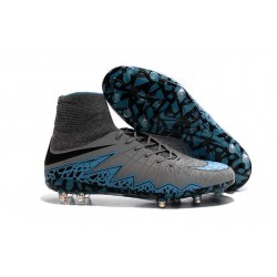 2016 Scarpe Nike HyperVenom Phantom II FG - Uomo - Blu Grigio Nero