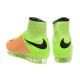 Nuove SCARPE NIKE HyperVenom Phantom II FG Pelle Canvas Nero Volt