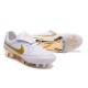 Scarpe Calcio Tiempo Legend V FG Nike Uomo R10 Bianco Oro