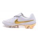 Scarpe Calcio Tiempo Legend V FG Nike Uomo R10 Bianco Oro