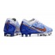Nike Air Zoom Mercurial Vapor 15 Elite AG Blanco Azul Oro