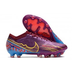 Nike Air Zoom Mercurial Vapor 15 Elite AG KM Remolacha Oscura Mtlc Vivid Dorado