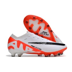 Nike Air Zoom Mercurial Vapor 15 Elite AG Blanco Carmesí Vivo Negro