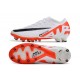 Nike Air Zoom Mercurial Vapor 15 Elite AG Blanco Carmesí Vivo Negro