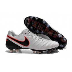 2016 Scarpa da calcio per terreni duri Nike Tiempo Legend VI - Uomo Bianco Nero Arancione
