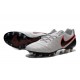 2016 Scarpa da calcio per terreni duri Nike Tiempo Legend VI - Uomo Bianco Nero Arancione