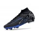 Nike Zoom Mercurial Superfly 9 Elite AG Nero Cromo Hyper Royal
