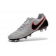 2016 Scarpa da calcio per terreni duri Nike Tiempo Legend VI - Uomo Bianco Nero Arancione