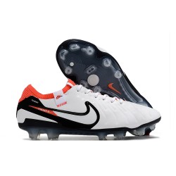 Nike Tiempo Legend X Elite FG Scarpe Calcio Bianco Nero Cremisi Vivace