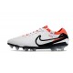 Nike Tiempo Legend X Elite FG Scarpe Calcio Bianco Nero Cremisi Vivace